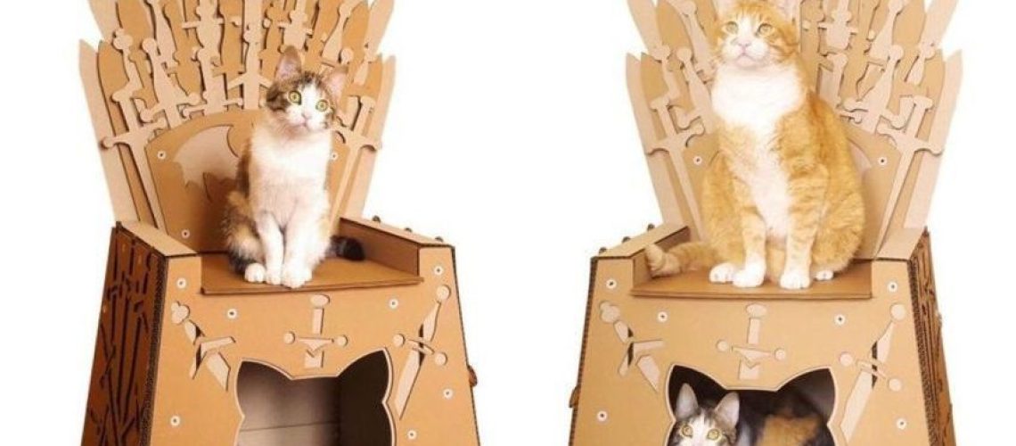 Iron-Throne-Cardboard-Cat-House-1-850x600